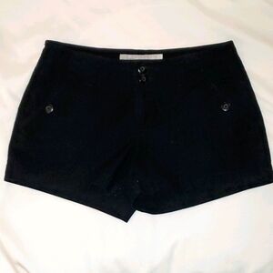 Old Navy Black Summer Pocketed Short Shorts w/ Front Button and Zipper 342